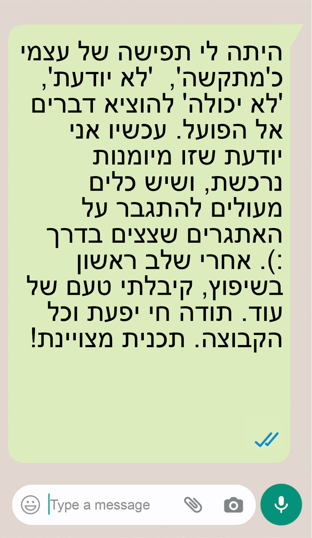 המלצה 4 תכנית